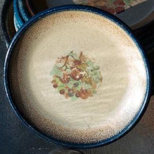 Monroe Salt Works Northern Fruit Blue GrapesPeachesBlackberres Desert Plate 7.5"